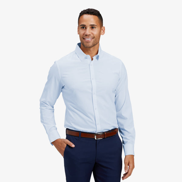 Leeward Dress Shirt - Light Blue Solid, featured product shot