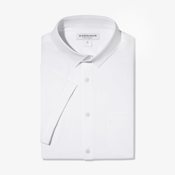 Leeward Short Sleeve - White Solid, lifestyle/model photo