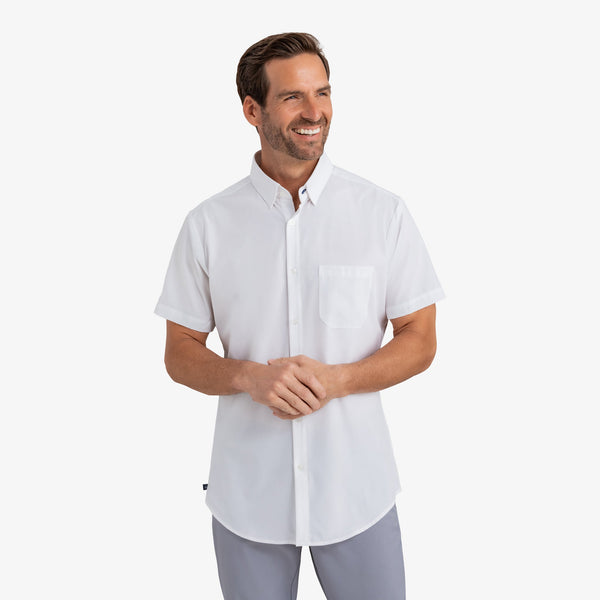 Leeward Short Sleeve - White Solid, featured product shot