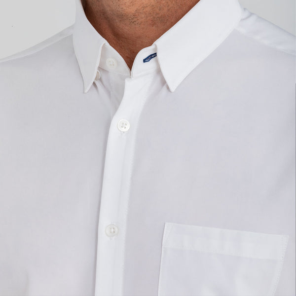 Leeward Short Sleeve - White Solid, lifestyle/model photo