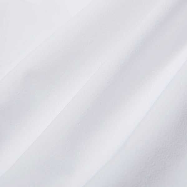 Leeward No Tuck Dress Shirt - White Solid, fabric swatch closeup