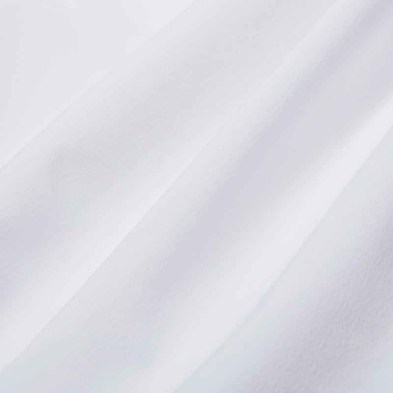 Leeward No Tuck Dress Shirt - White Solid, fabric swatch closeup