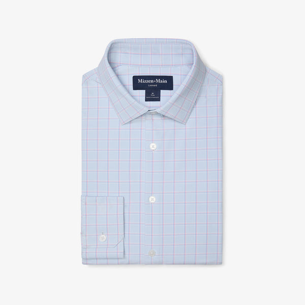 Leeward Dress Shirt - Chambray Hampton Plaid, featured product shot