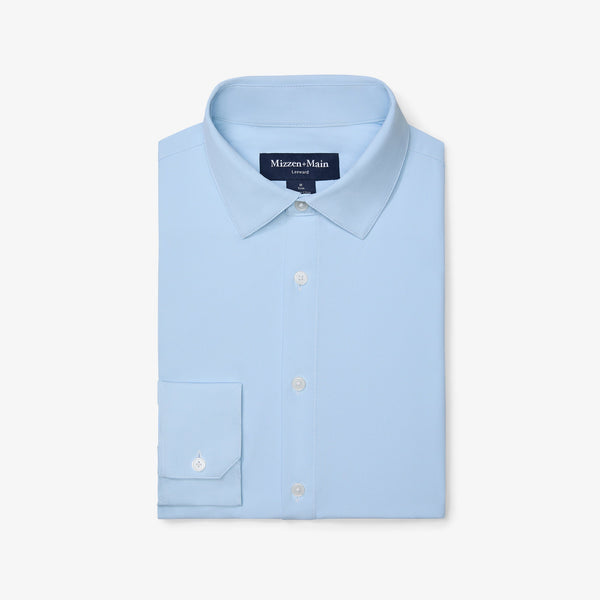 Leeward Dress Shirt - Light Blue Straton&nbsp;Check, featured product shot