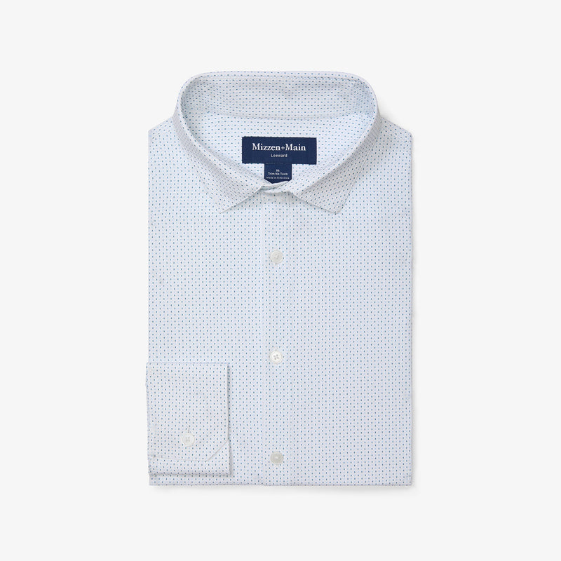 Leeward No Tuck Dress Shirt - White Confetti, featured product shot