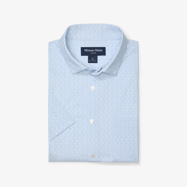 Leeward Short Sleeve - White Triangle Dash, featured product shot