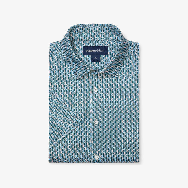 Halyard Short Sleeve - Balsam Stacked Hex, featured product shot
