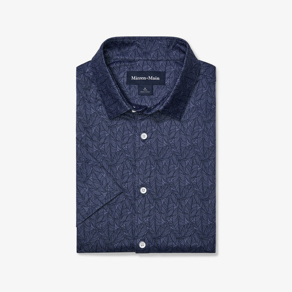 Halyard Short Sleeve - Coastal Fjord Coffee&nbsp;Leaves, featured product shot