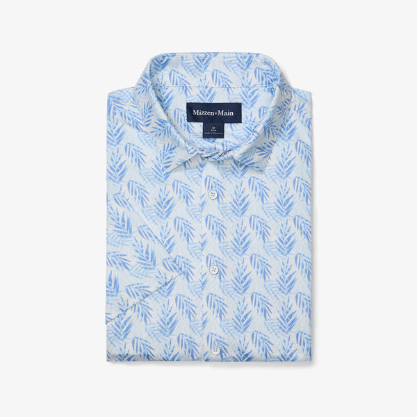 Halyard Short Sleeve - Light Blue Palm, featured product shot