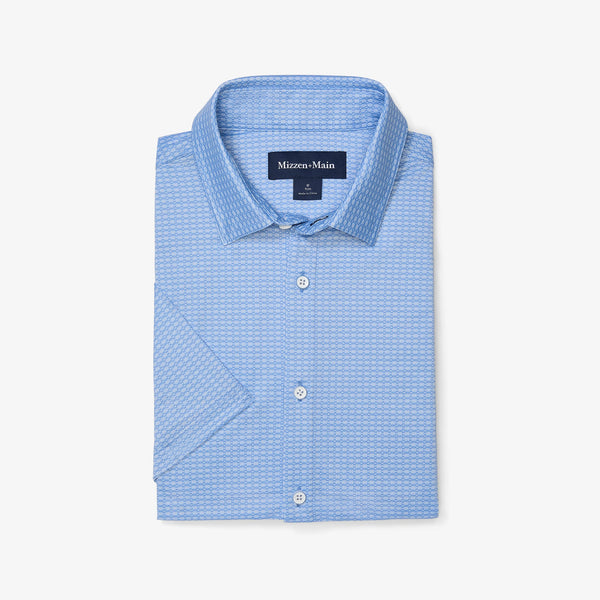 Halyard Short Sleeve - Provence Woven Tile, featured product shot