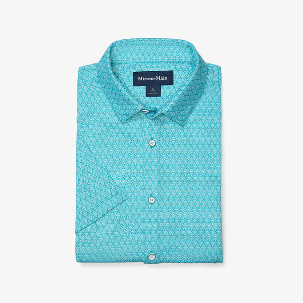 Halyard Short Sleeve - Teal Diamond Mirage, featured product shot