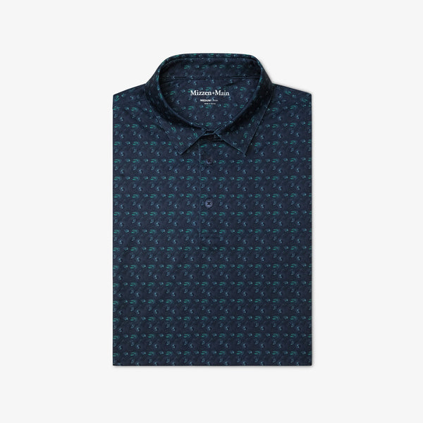 Versa Polo - Navy Golf Swing, featured product shot