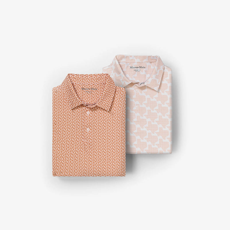 Two-pack Versa Polo - Burnt Orange Big Tex and Lonestar&nbsp;State, featured product shot