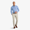 mizzentest Dress Shirt - Blue Chambray Plaid, lifestyle/model photo
