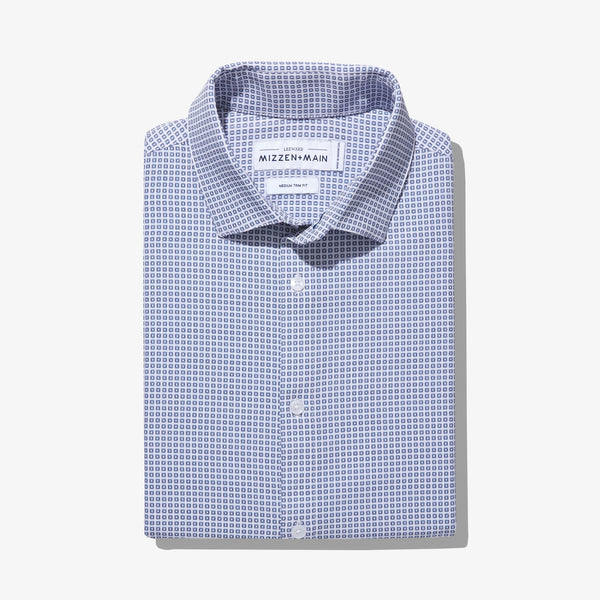 Archer - Navy Rounded Square Print, featured product shot