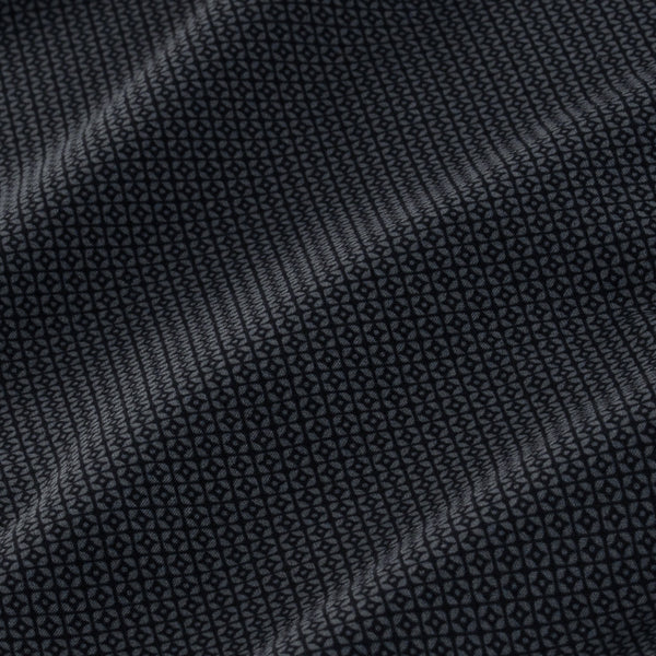 Banks - Grey Diamond Geo, fabric swatch closeup