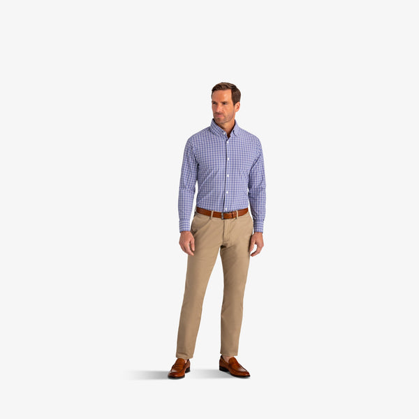 Barnes - Blue White Check, lifestyle/model photo