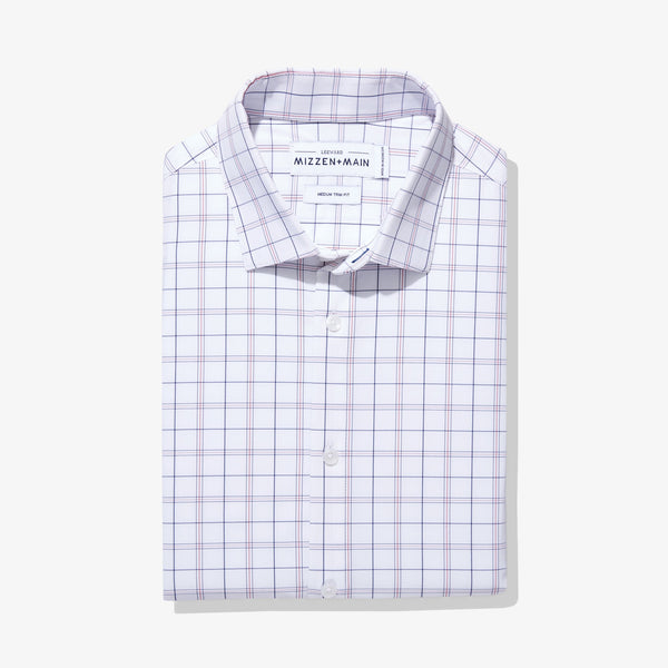 Bateman - Navy Orange Window Check, featured product shot
