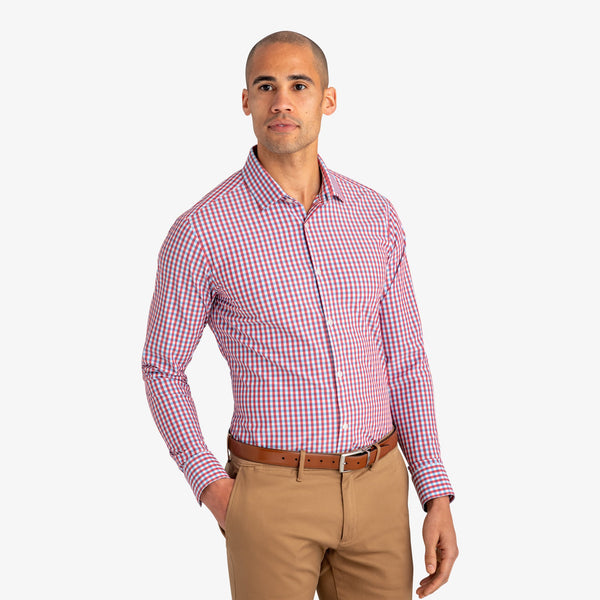 Bishop - Red White Blue Check, lifestyle/model photo