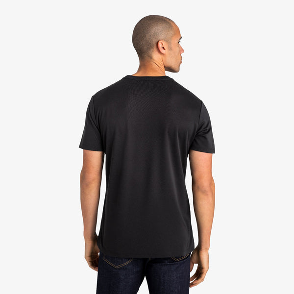 Luxe Tee - Black, lifestyle/model photo