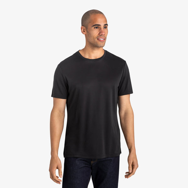 Luxe Tee - Black, lifestyle/model photo