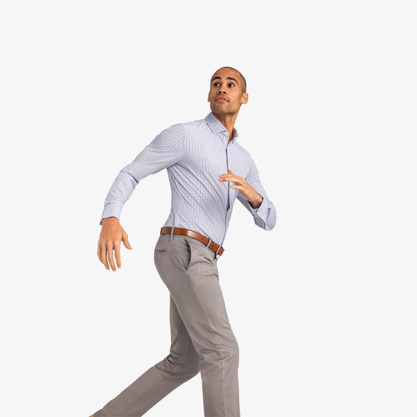 Bolling - Light Blue Navy Tattersall, lifestyle/model photo