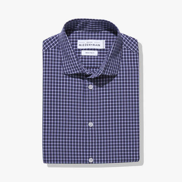 Cunningham - Navy Grey Check, featured product shot