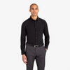 Mizzen+Main Dress Shirt - Solid Black, lifestyle/model photo