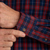 Draper - Navy Red Multi Plaid, lifestyle/model photo