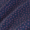 Flynn - Navy Paisley Print, fabric swatch closeup