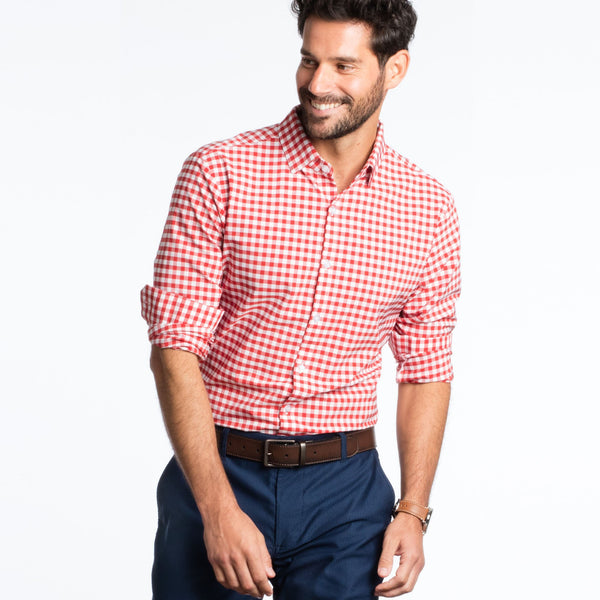 Hatteras - Red Check, lifestyle/model photo