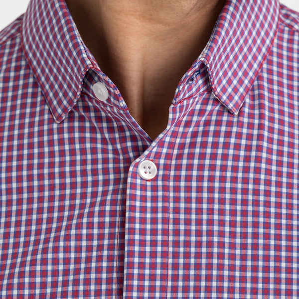 Holden - Red Blue Mini Check, lifestyle/model photo