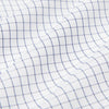 Kennedy - Dark Blue Window Pane, fabric swatch closeup