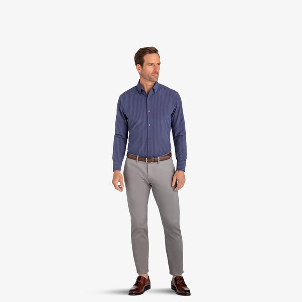 Locke - Navy Red Grid Check, lifestyle/model photo