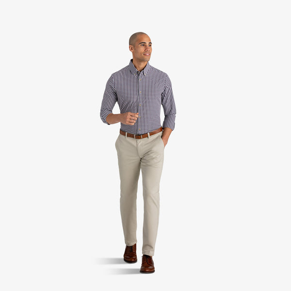 Malloy - Purple Green Check, lifestyle/model photo