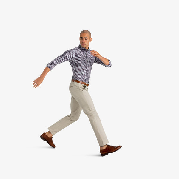 Malloy - Purple Green Check, lifestyle/model photo