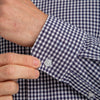 Malone - Navy White Mini Gingham, lifestyle/model photo