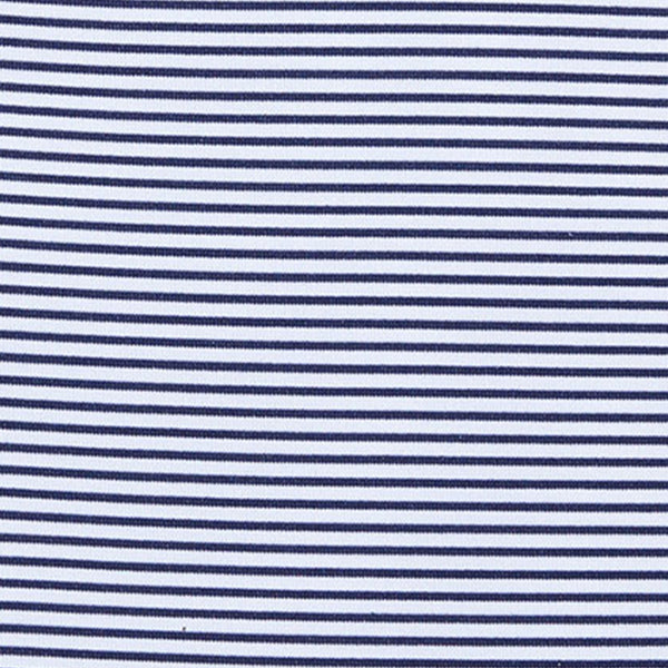 Phil Mickelson Golf Polo - White Navy Stripe, fabric swatch closeup