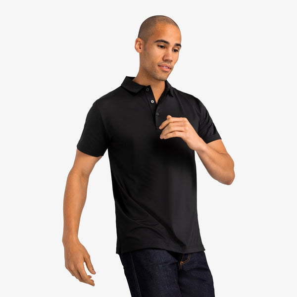 Phil Mickelson Golf Polo - Black, lifestyle/model photo