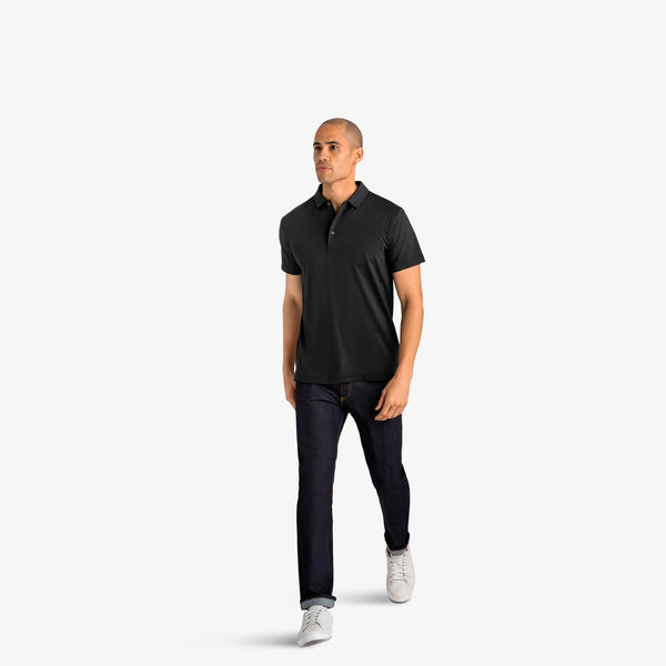 Phil Mickelson Golf Polo - Black, lifestyle/model photo