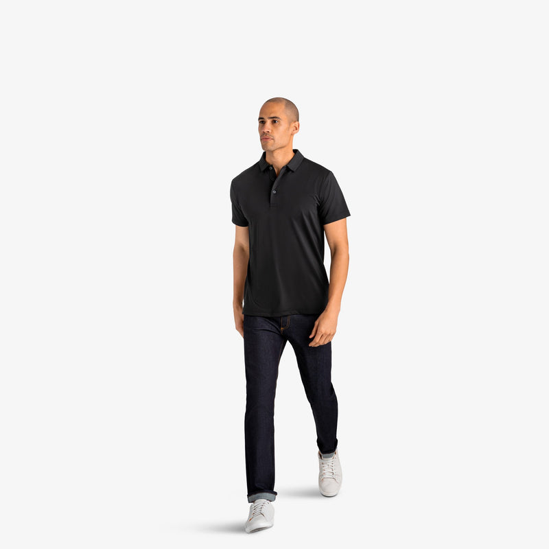 Phil Mickelson Golf Polo - Black, lifestyle/model