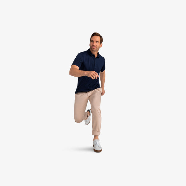 Phil Mickelson Golf Polo - Navy, lifestyle/model photo