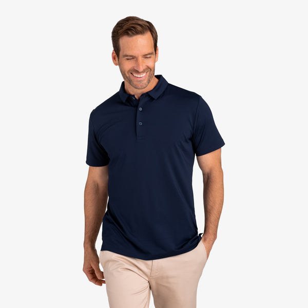 Phil Mickelson Golf Polo - Navy, lifestyle/model photo