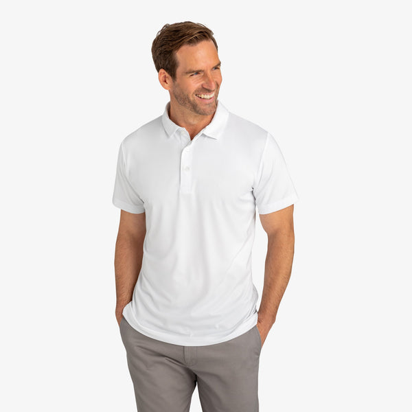 Phil Mickelson Golf Polo - White, lifestyle/model photo