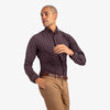 Plainview - Maroon Grey Black Check, lifestyle/model photo