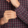 Plainview - Maroon Grey Black Check, lifestyle/model photo