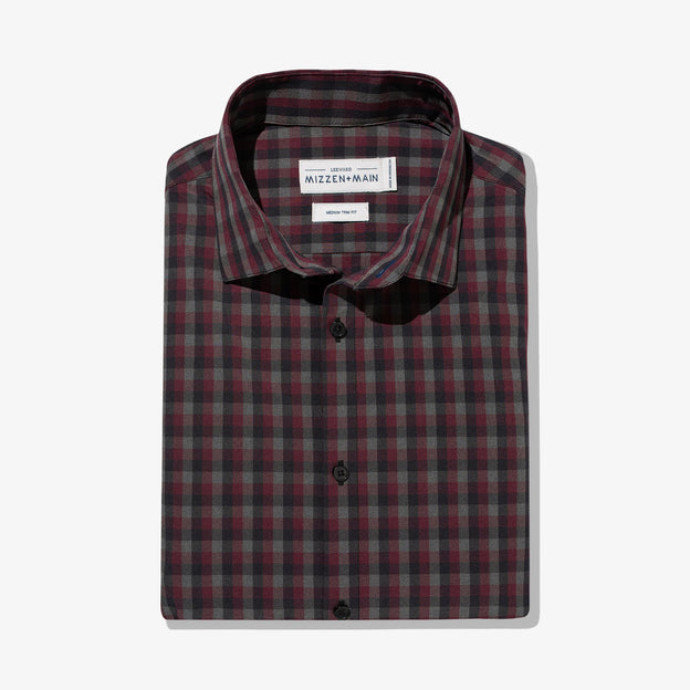 Maroon Grey Black Check Product