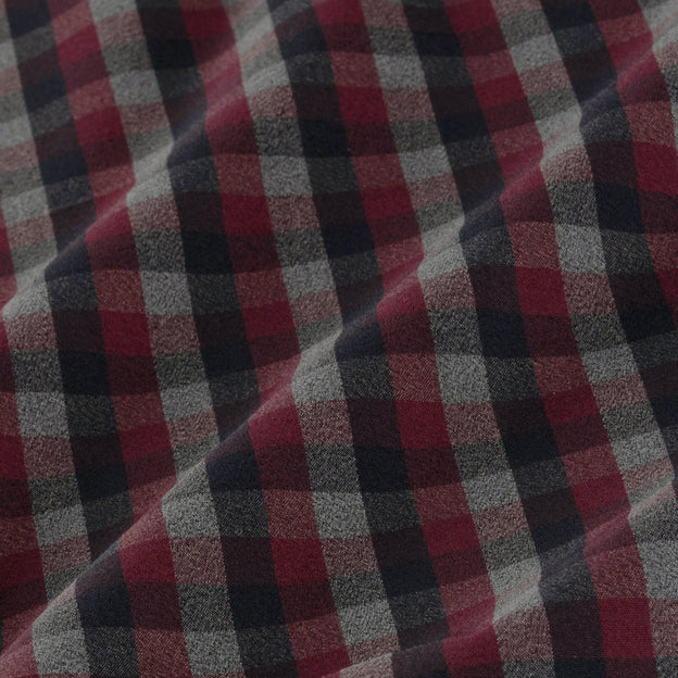 Maroon Grey Black Check Close-up/Swatch