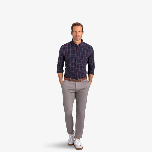 Redding - Black Red White Check, lifestyle/model photo