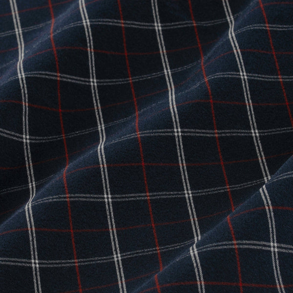 Redding - Black Red White Check, fabric swatch closeup